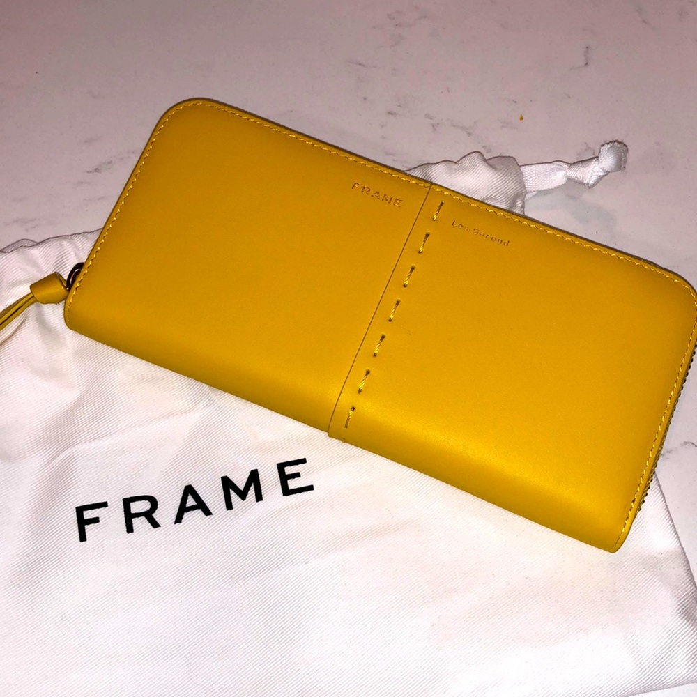 Yellow Frame Les Second Leather Wallet